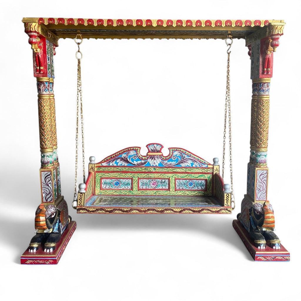 WOODEN PAINTED SWING