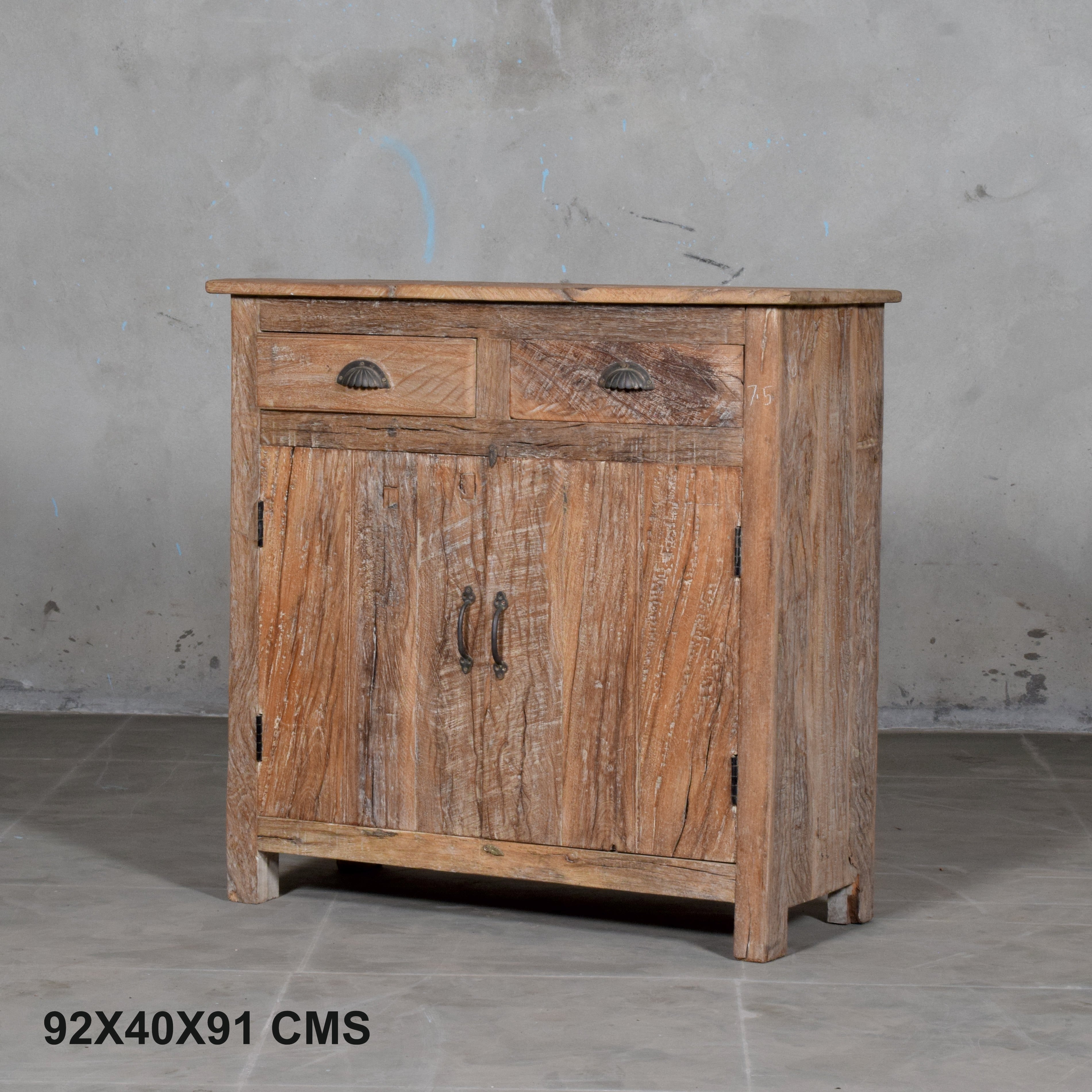Wooden Sideboard – handcrafted vintage Indian decor from Jodhpur, Rajasthan