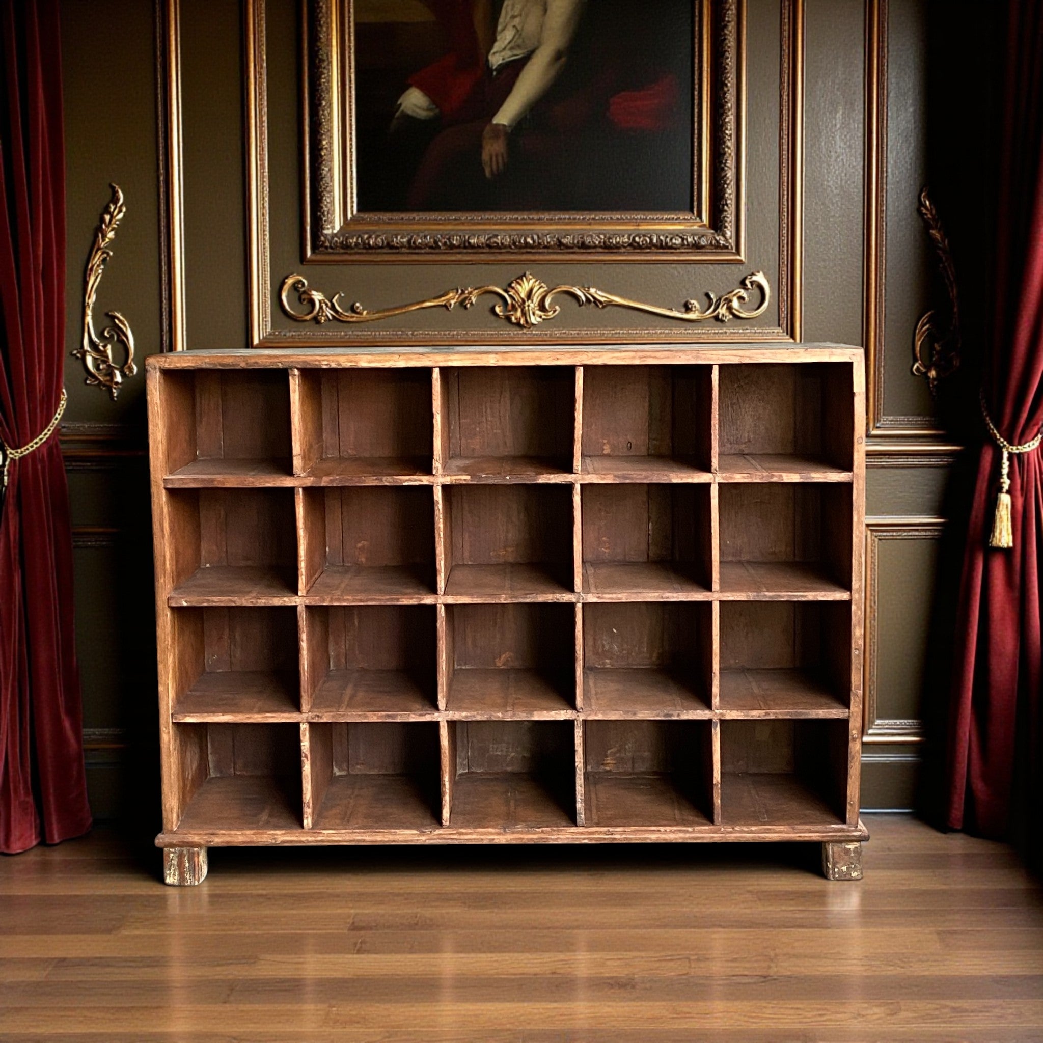 WOODEN BOOKSHELF