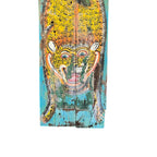 Vintage Wooden Tiger Panel Wall Art