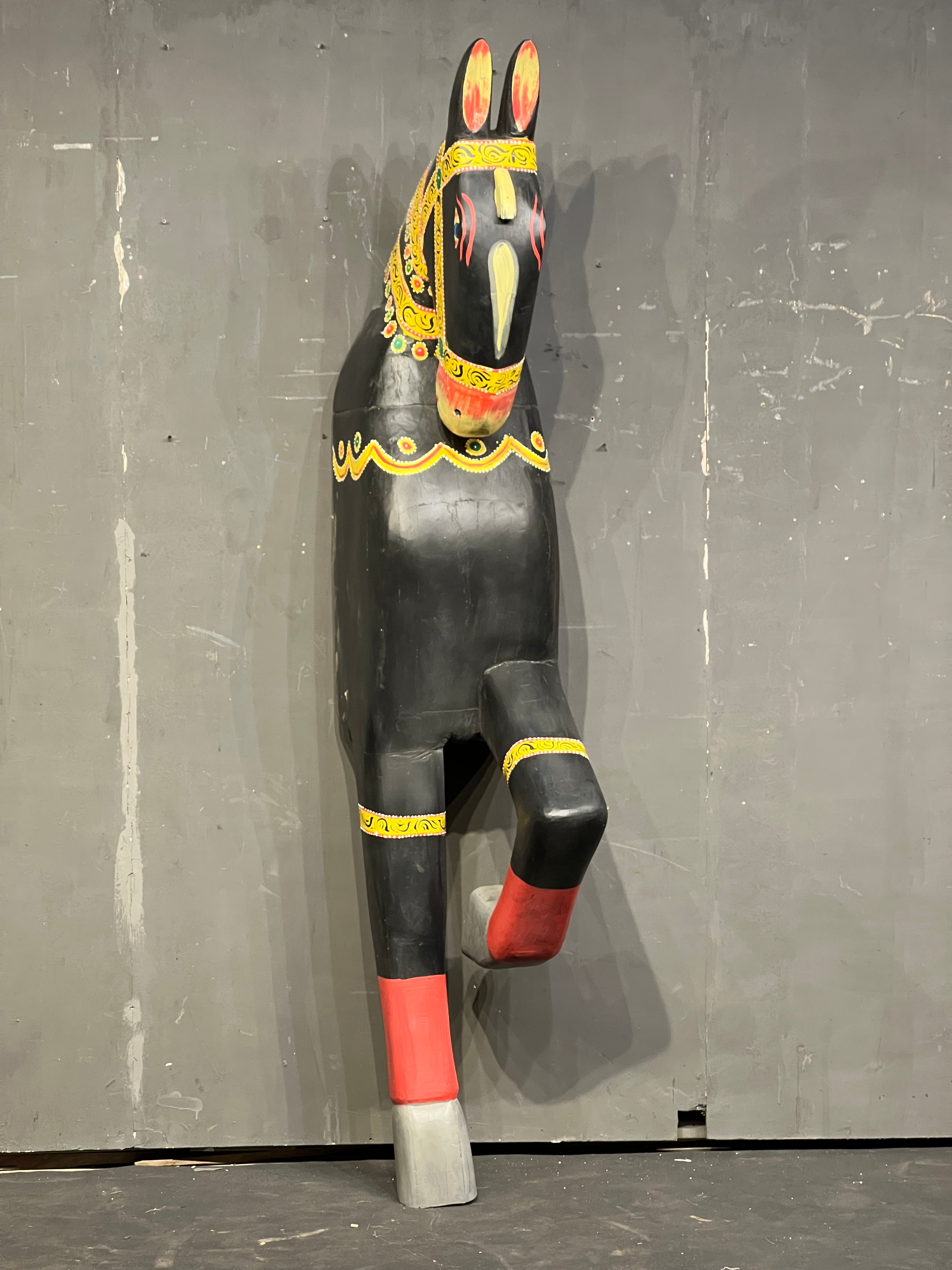Heritage Painted Horse – handcrafted vintage Indian decor from Jodhpur, Rajasthan