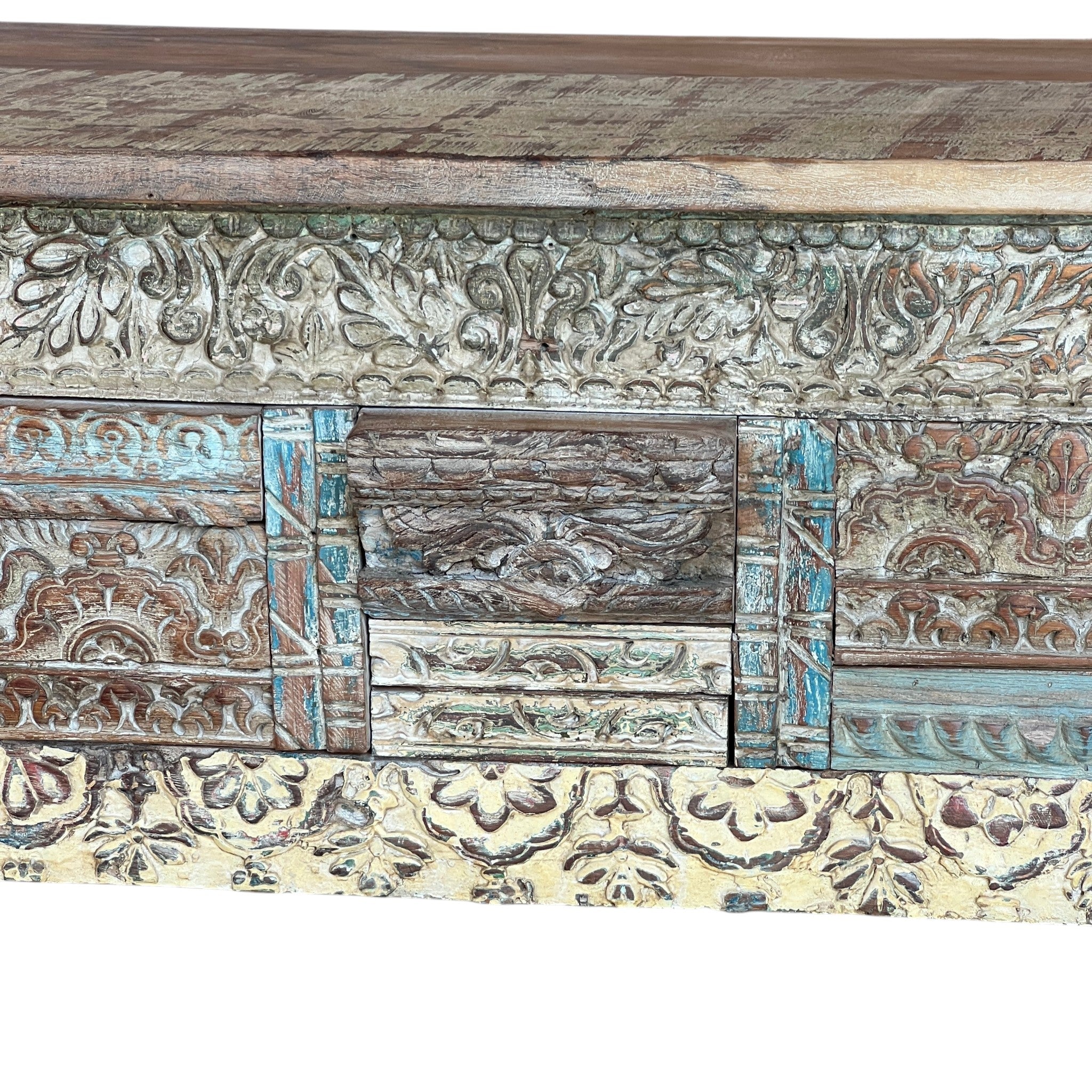 Carved Wooden Console