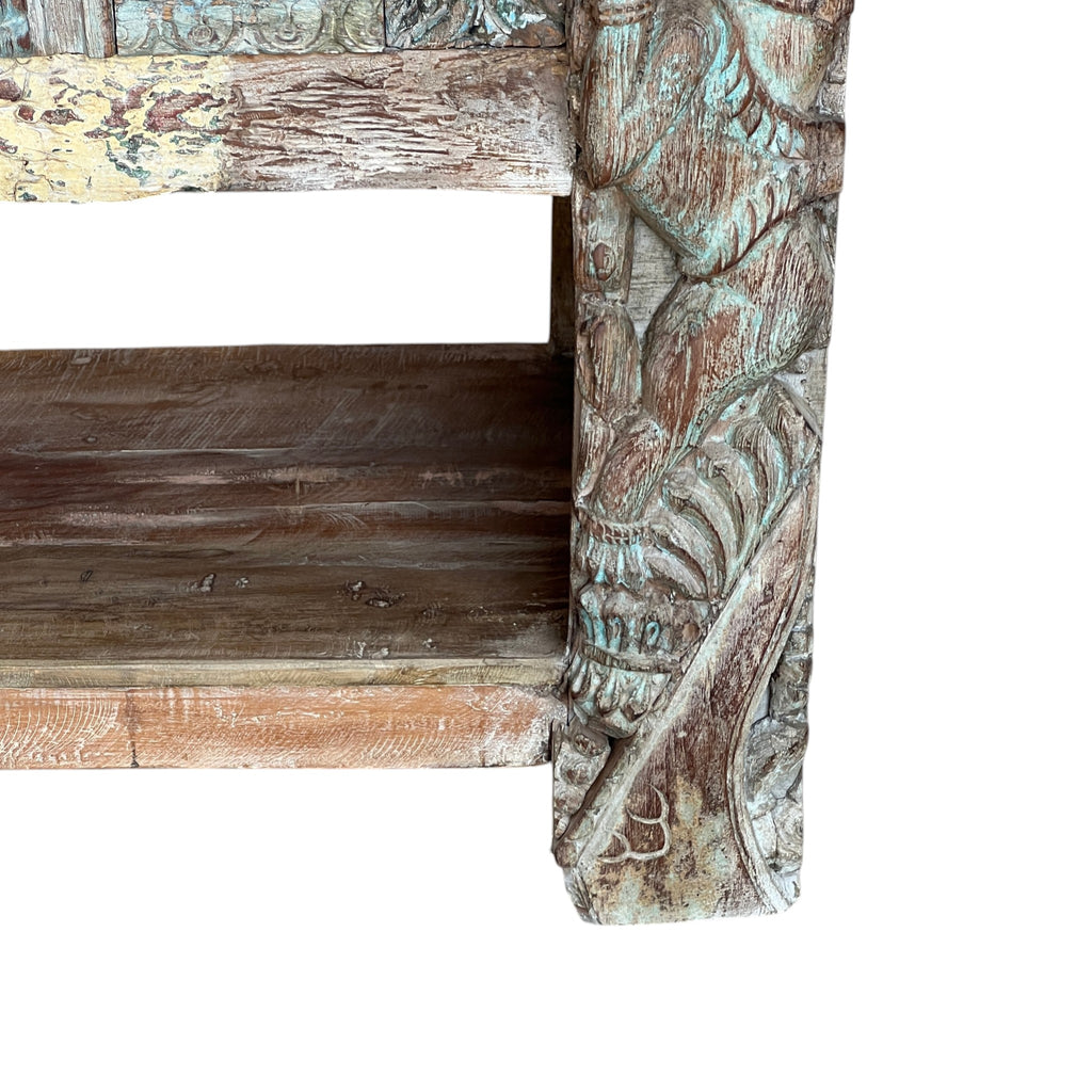 Carved Wooden Console
