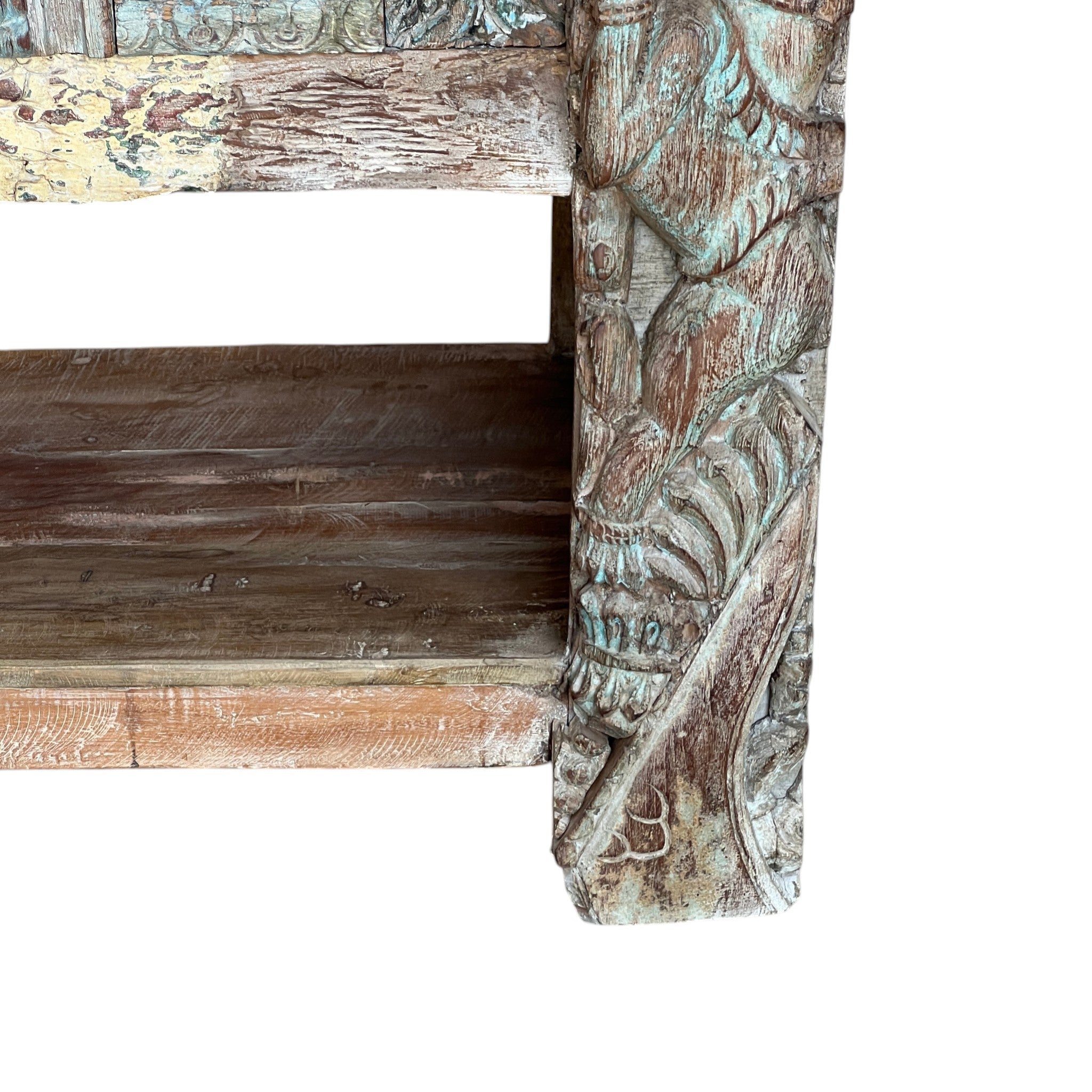 Carved Wooden Console
