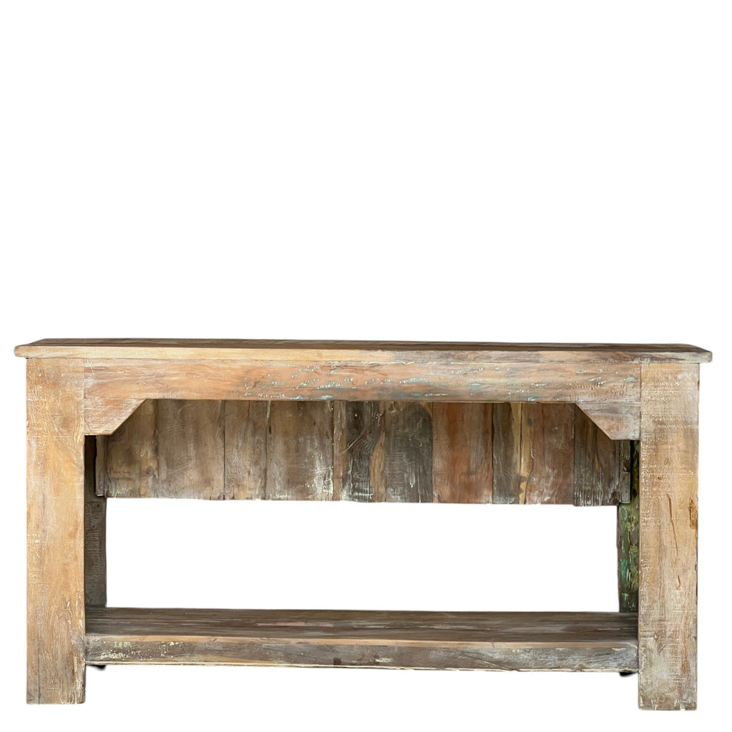 Carved Wooden Console