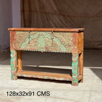 Hand-Carved Arch Console – handcrafted vintage Indian decor from Jodhpur, Rajasthan