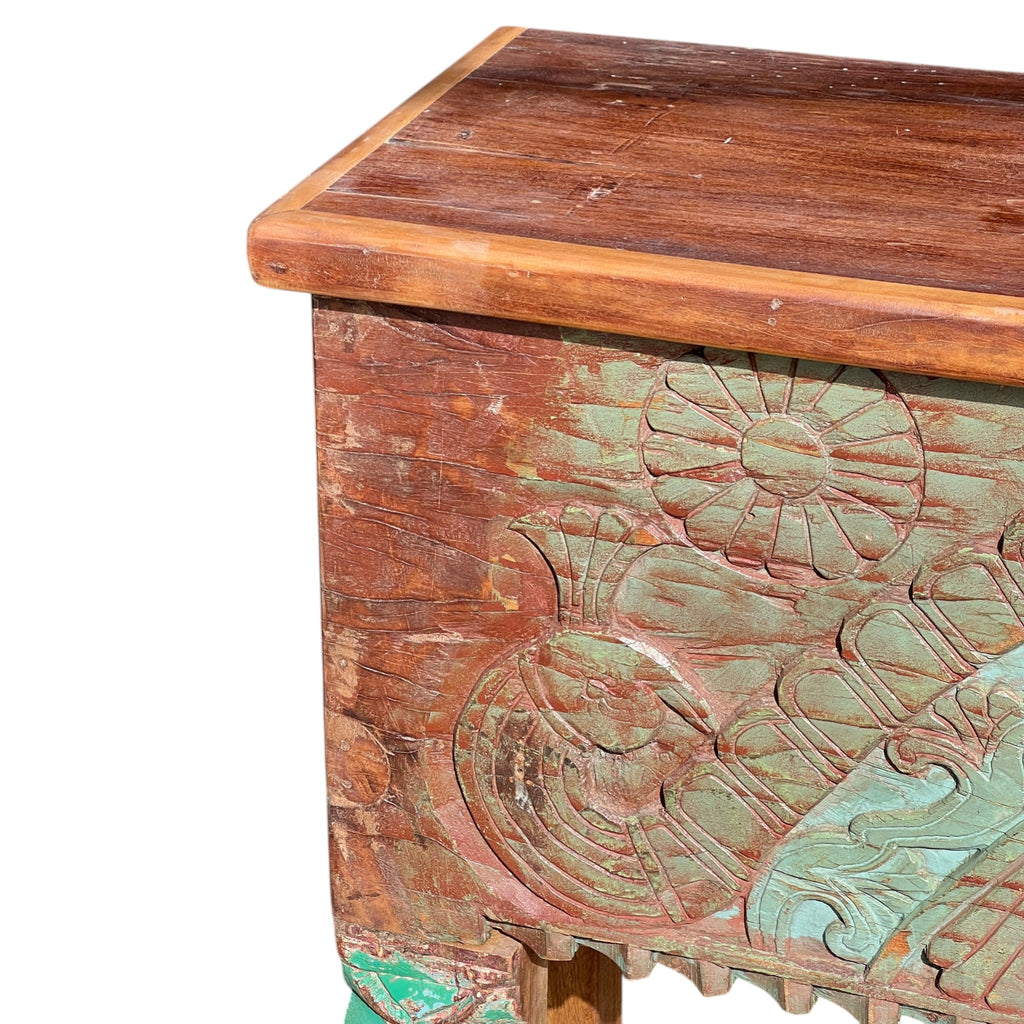 Hand-Carved Arch Console – handcrafted vintage Indian decor from Jodhpur, Rajasthan