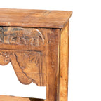 Wooden Carved Console Table – handcrafted vintage Indian decor from Jodhpur, Rajasthan