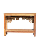 Wooden Carved Console Table – handcrafted vintage Indian decor from Jodhpur, Rajasthan