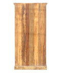 Carved Wardrobe — Multicolour Floral Panel