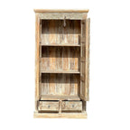 Carved Wardrobe — Multicolour Floral Panel