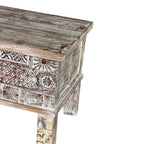 Carved Dowry Chest – handcrafted vintage Indian decor from Jodhpur, Rajasthan