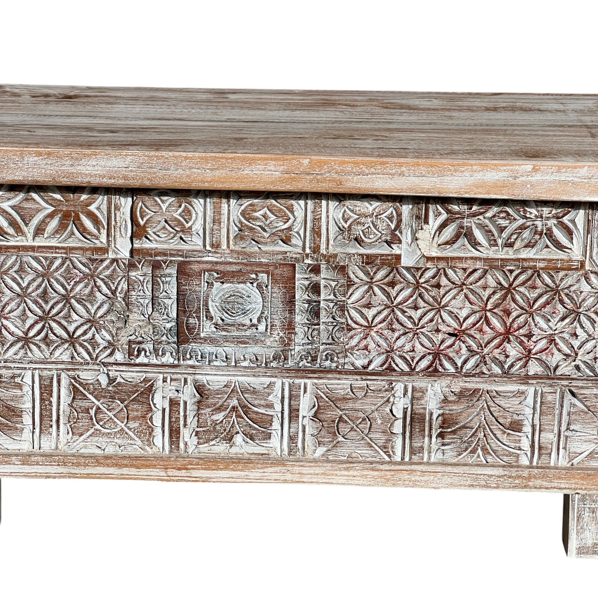 Carved Dowry Chest – handcrafted vintage Indian decor from Jodhpur, Rajasthan