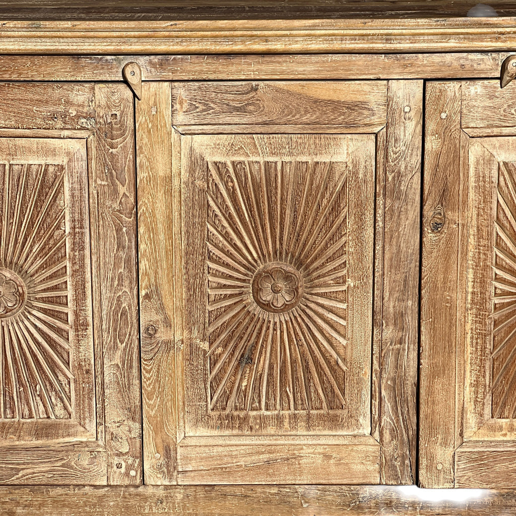 Hand-Carved Sideboard – handcrafted vintage Indian decor from Jodhpur, Rajasthan