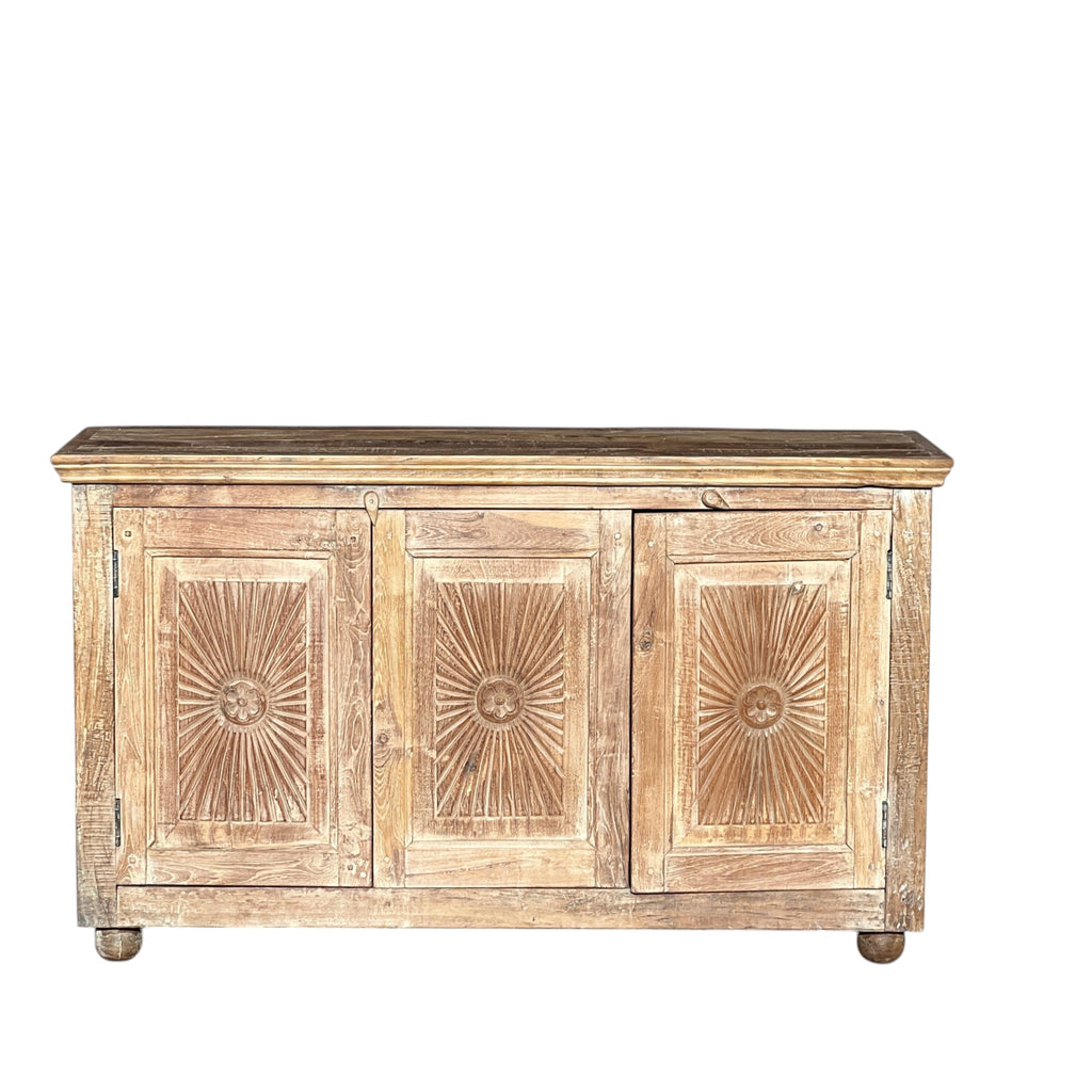 Hand-Carved Sideboard – handcrafted vintage Indian decor from Jodhpur, Rajasthan