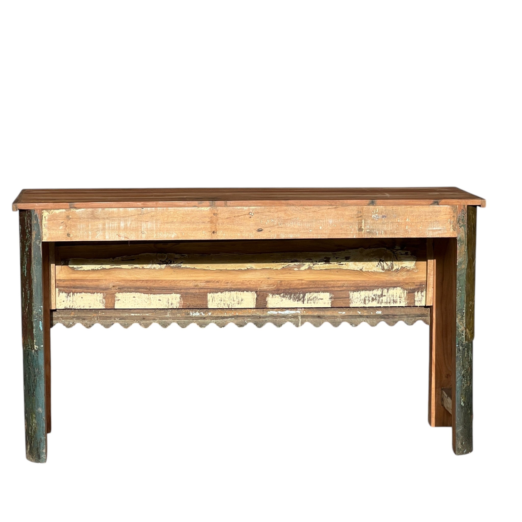 Carved Console Table – handcrafted vintage Indian decor from Jodhpur, Rajasthan