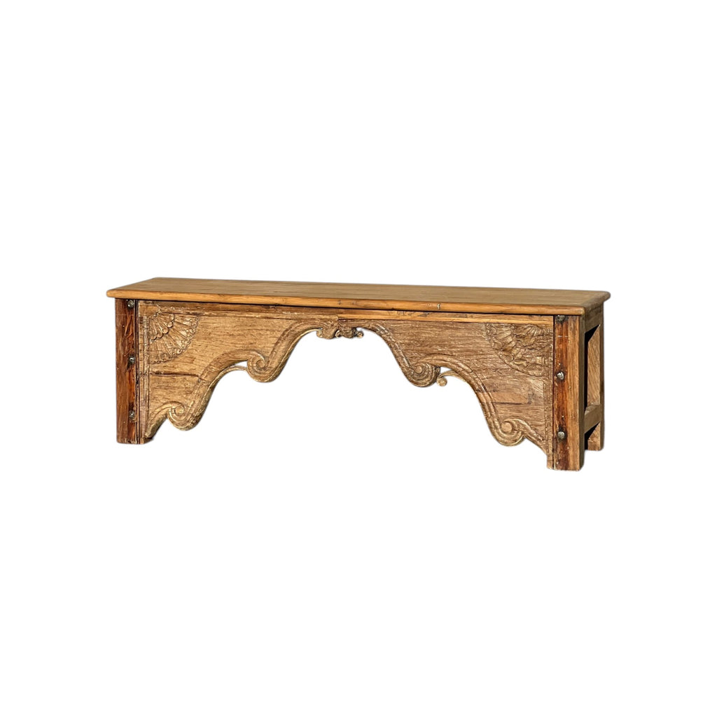 Wooden Carved Table – handcrafted vintage Indian decor from Jodhpur, Rajasthan
