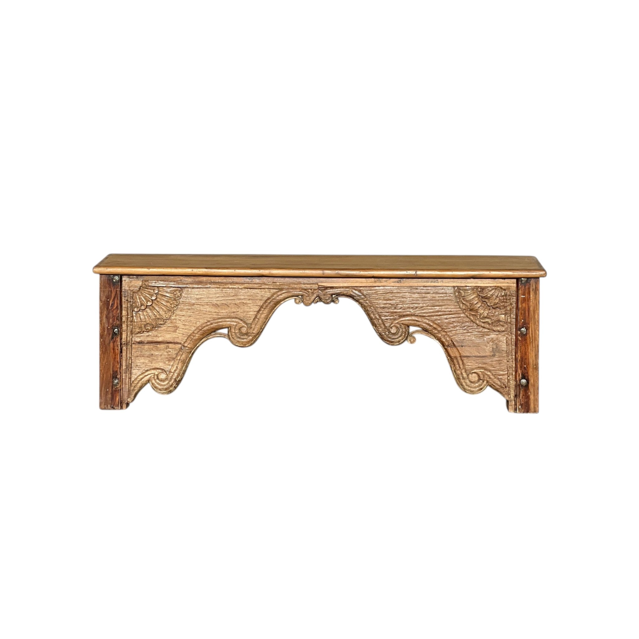 Wooden Carved Table – handcrafted vintage Indian decor from Jodhpur, Rajasthan
