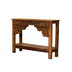 Carved Console Table – handcrafted vintage Indian decor from Jodhpur, Rajasthan