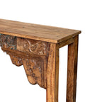 Carved Console Table – handcrafted vintage Indian decor from Jodhpur, Rajasthan