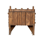 Painted Cradle Stand — Shisha Mirror & Deity Panels