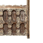 Carved Bar Counter — Stud Door & Floral Canopy