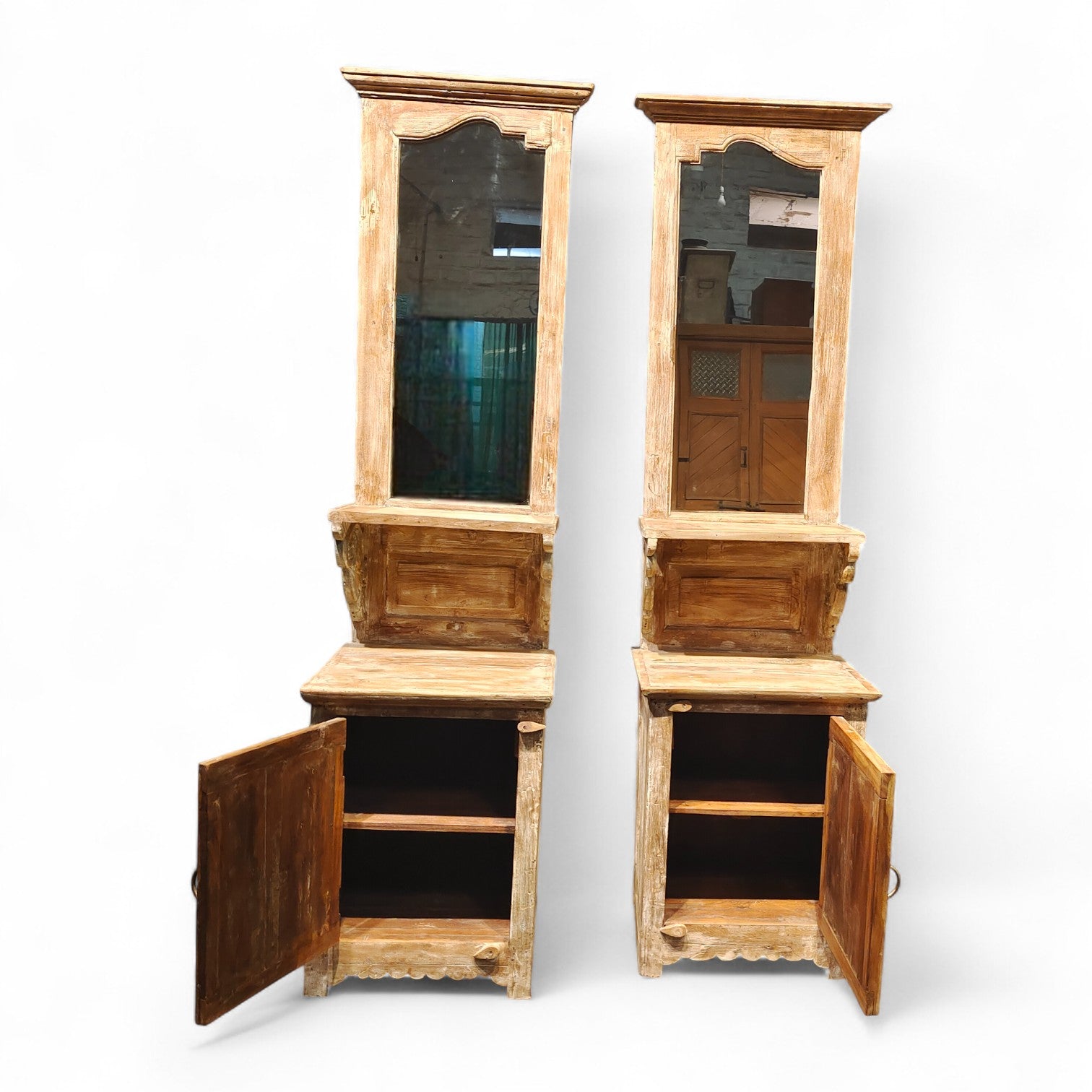 indian dressing table design Modern Wooden Dressing Table with Mirror