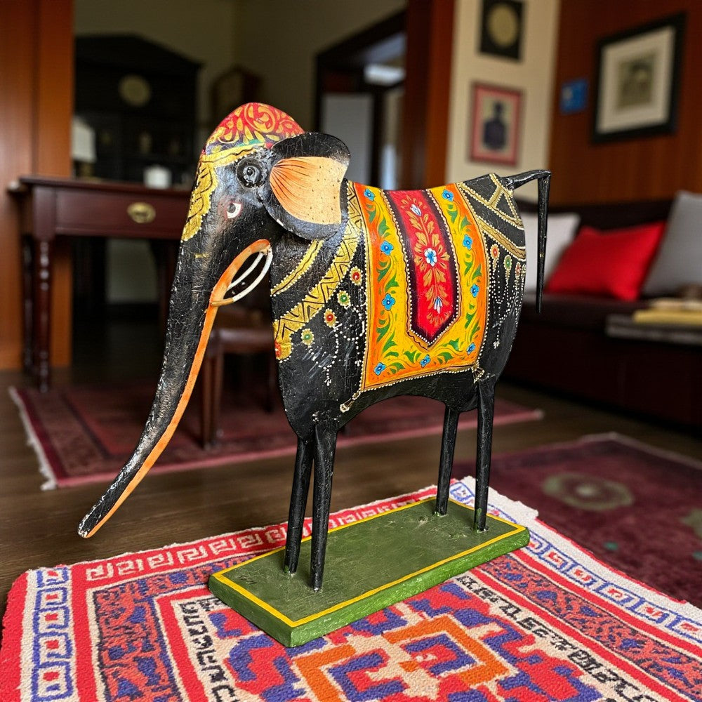 IRON HAND PAINTED ELEPHANT