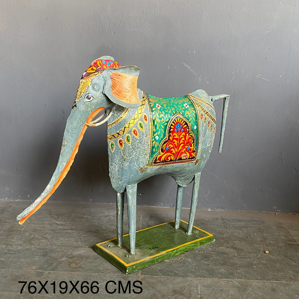 IRON HAND PAINTED ELEPHANT