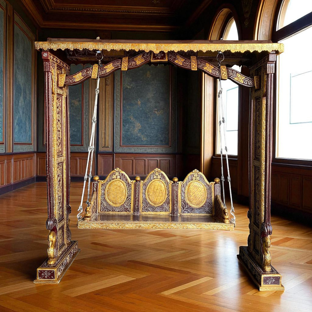 WOODEN PAINTED SWING