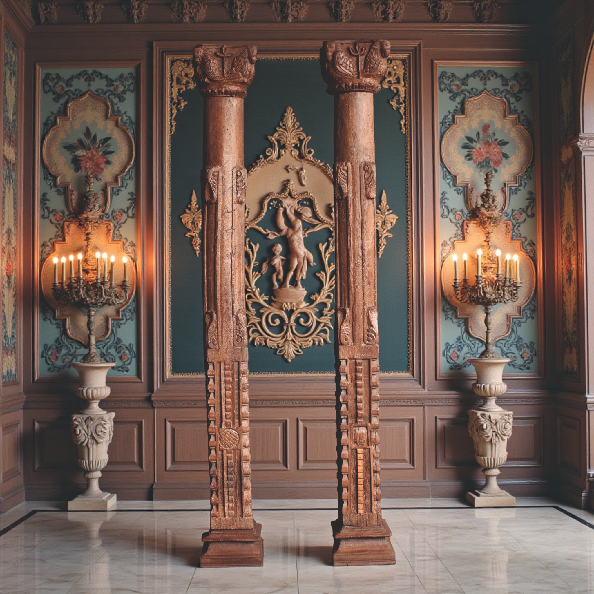 VINTAGE WOODEN PILLAR