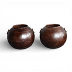 Antique Iron Pot Planter