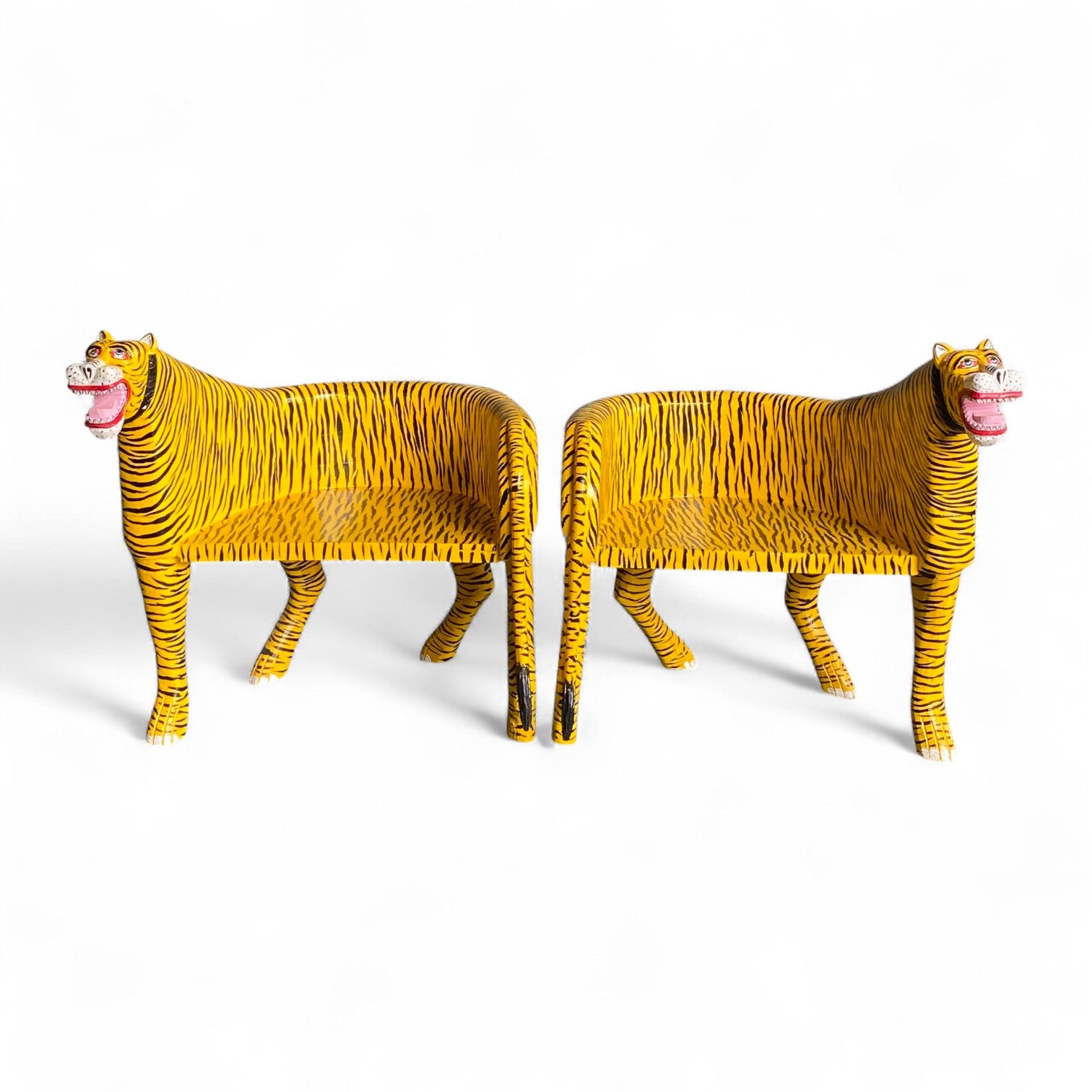 HAND PAINTED TIGER CHAIR