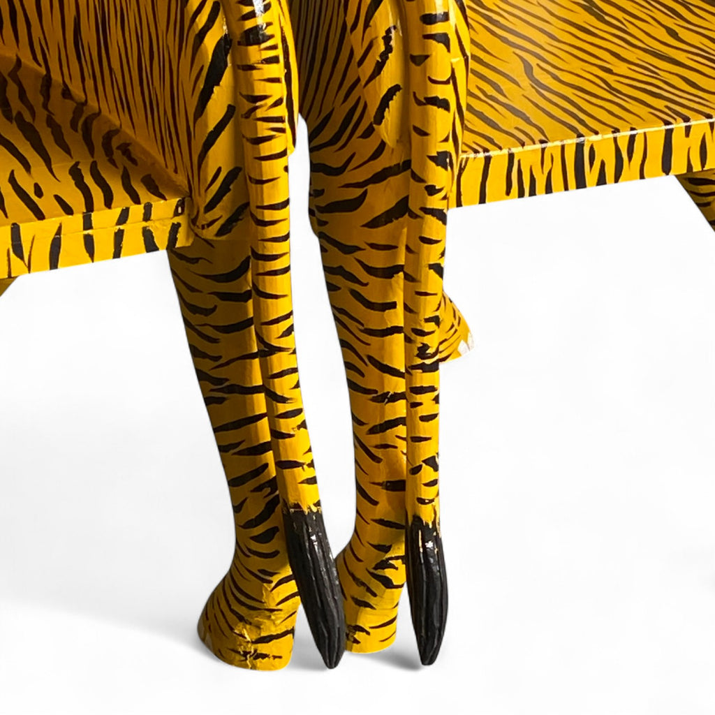 HAND PAINTED TIGER CHAIR