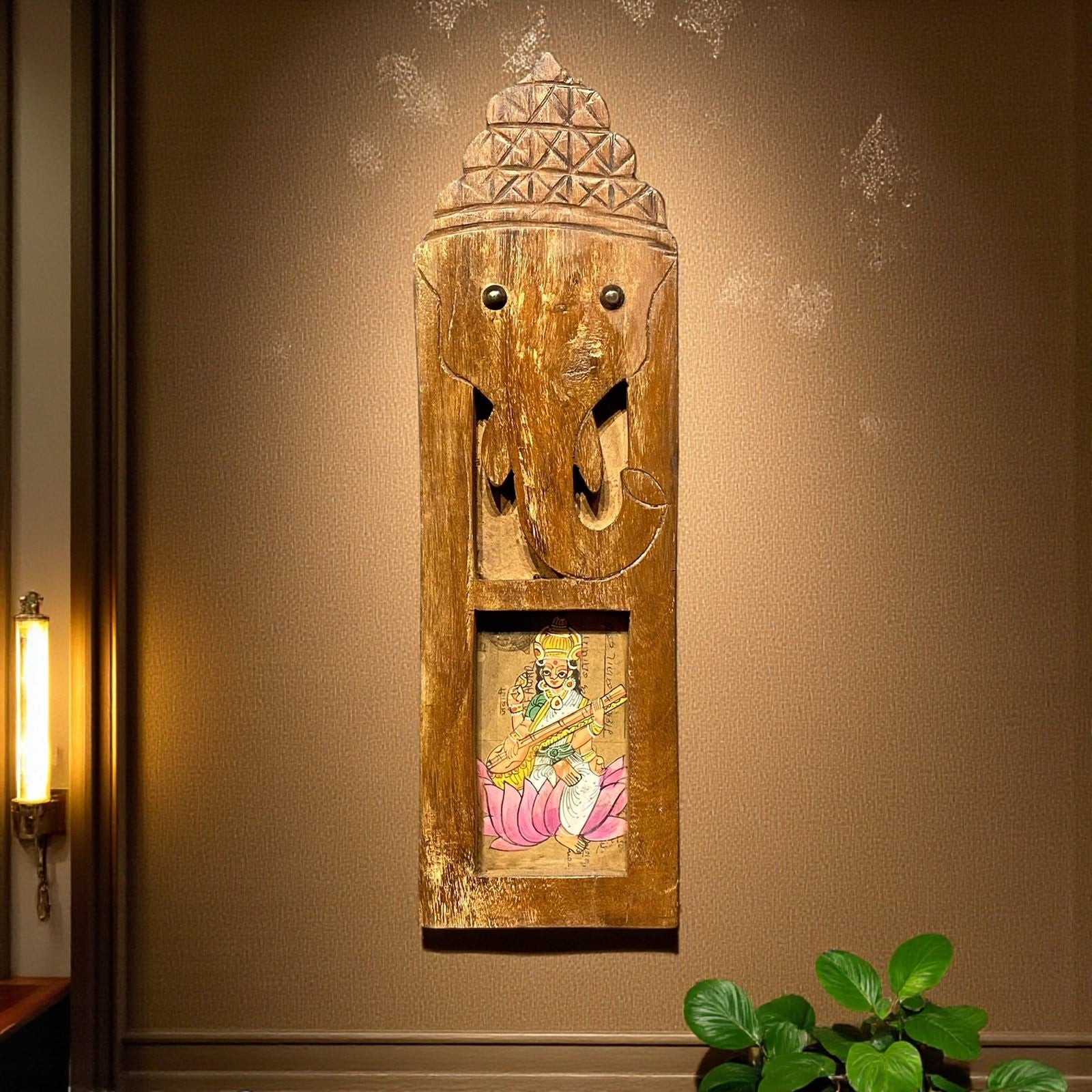 WOODEN GANESHA FRAME