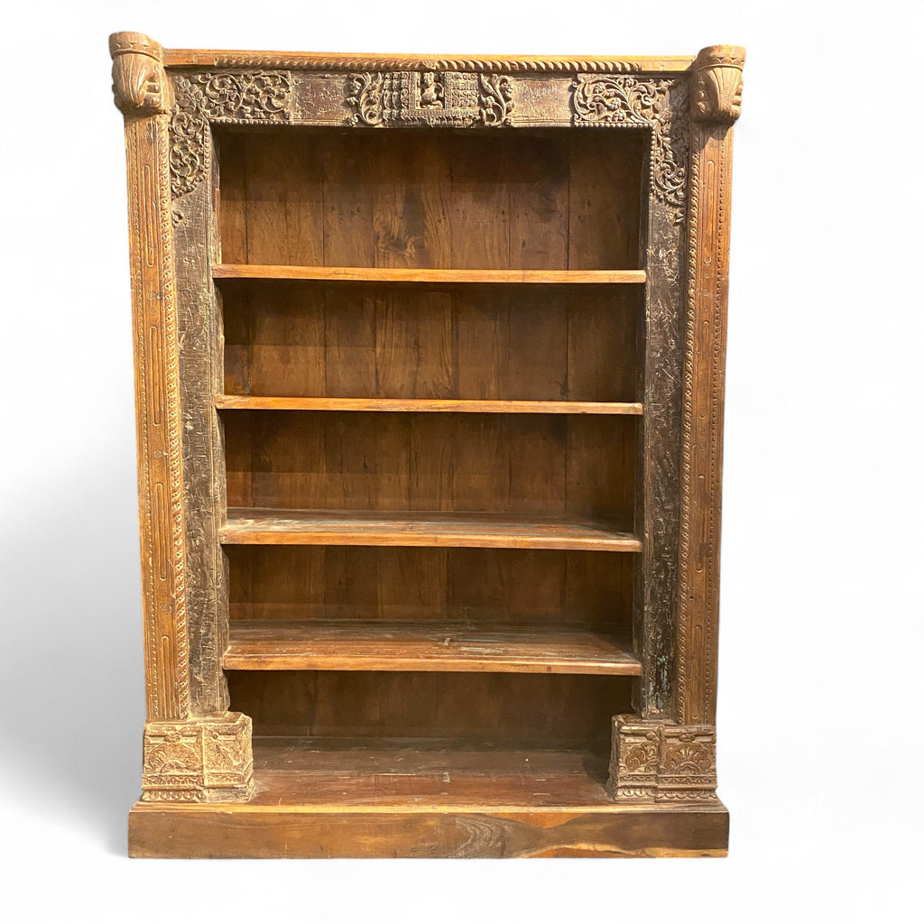 WOODEN BOOKSHELF