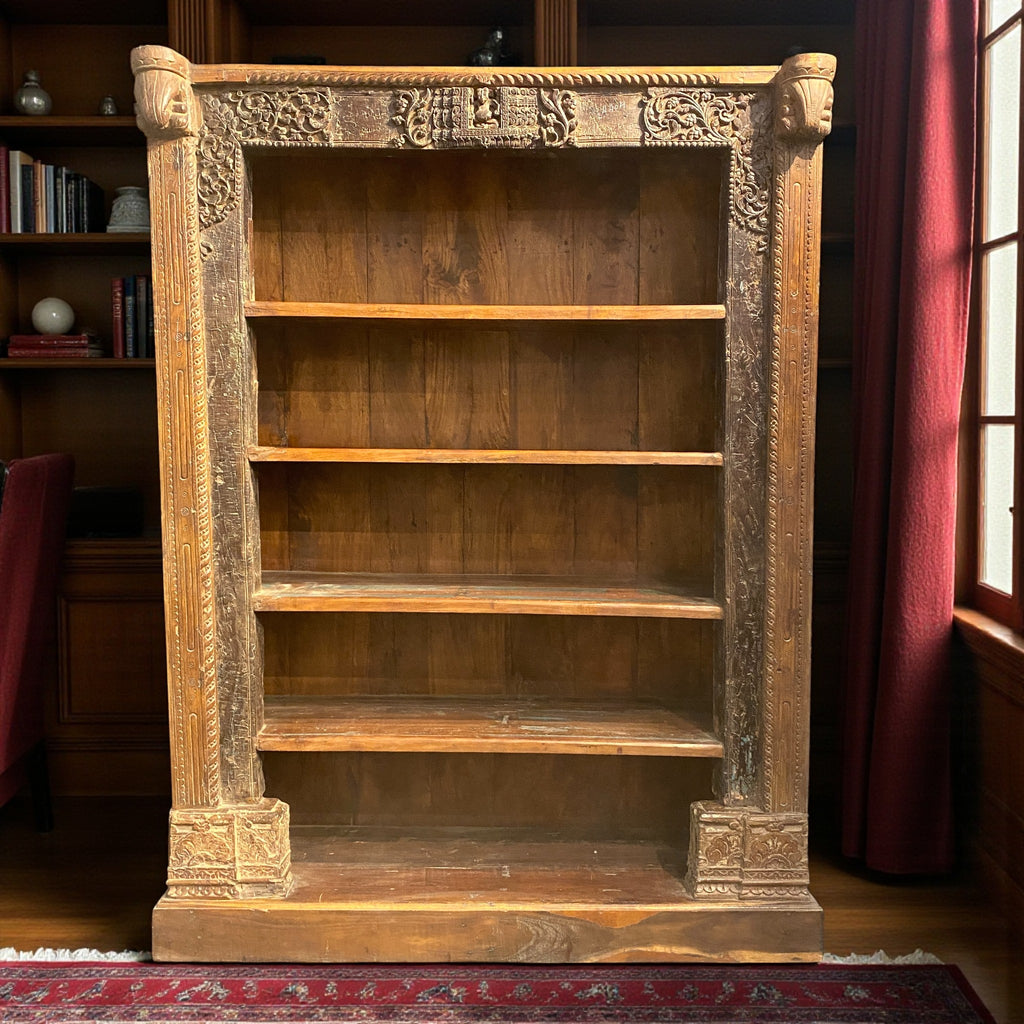 WOODEN BOOKSHELF