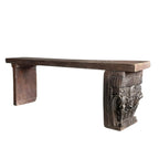 Carved Wooden Bench
