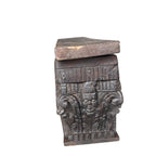 Carved Wooden Bench