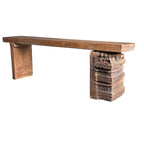 Carved Wooden Bench