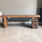 Carved Wooden Bench