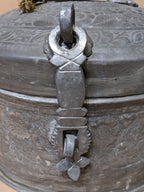 Engraved Copper Box – handcrafted vintage Indian decor from Jodhpur, Rajasthan