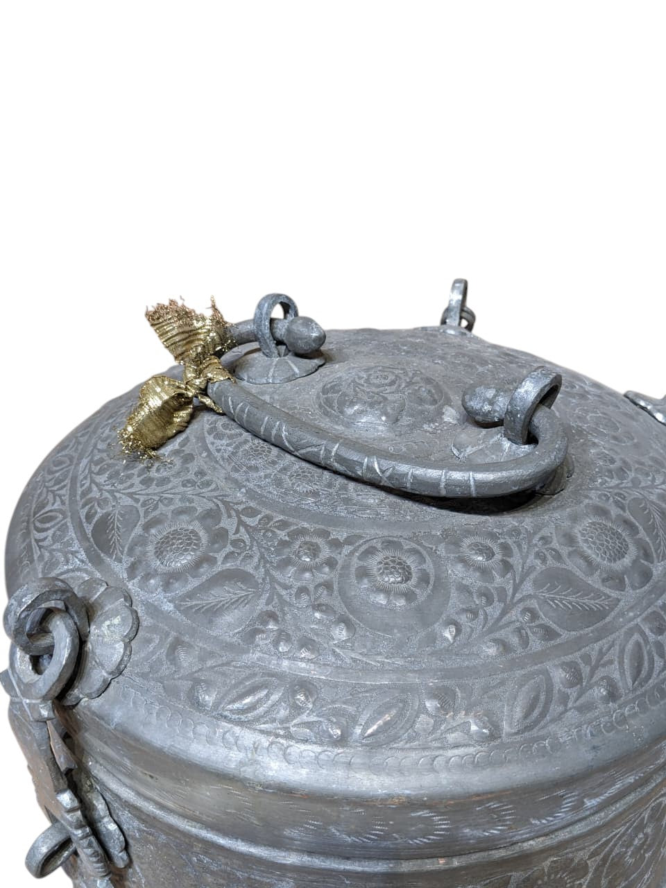 Engraved Copper Box – handcrafted vintage Indian decor from Jodhpur, Rajasthan