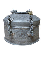 Engraved Copper Box – handcrafted vintage Indian decor from Jodhpur, Rajasthan