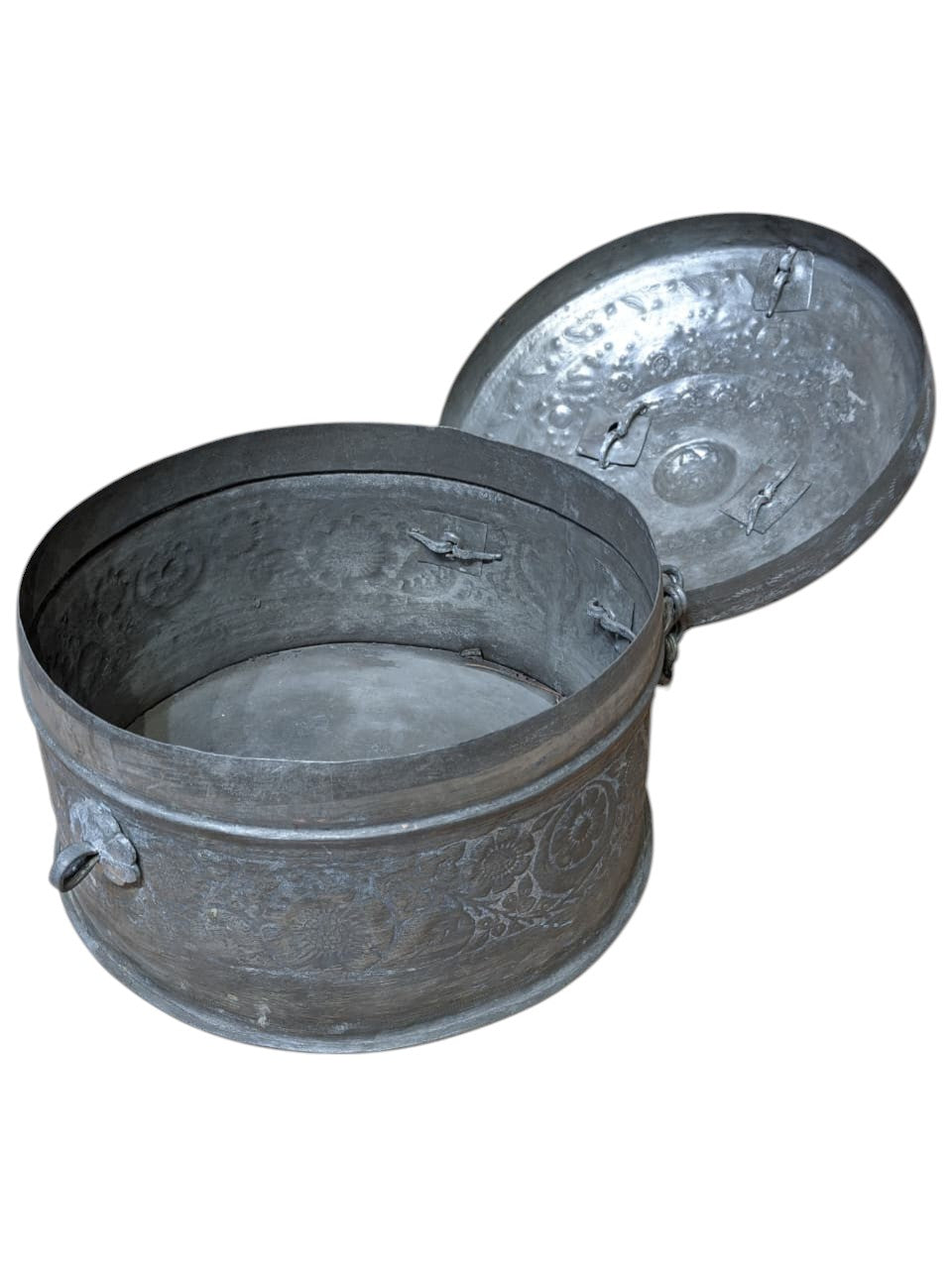 Engraved Copper Box – handcrafted vintage Indian decor from Jodhpur, Rajasthan