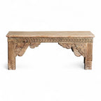 HAND CARVED BENCH