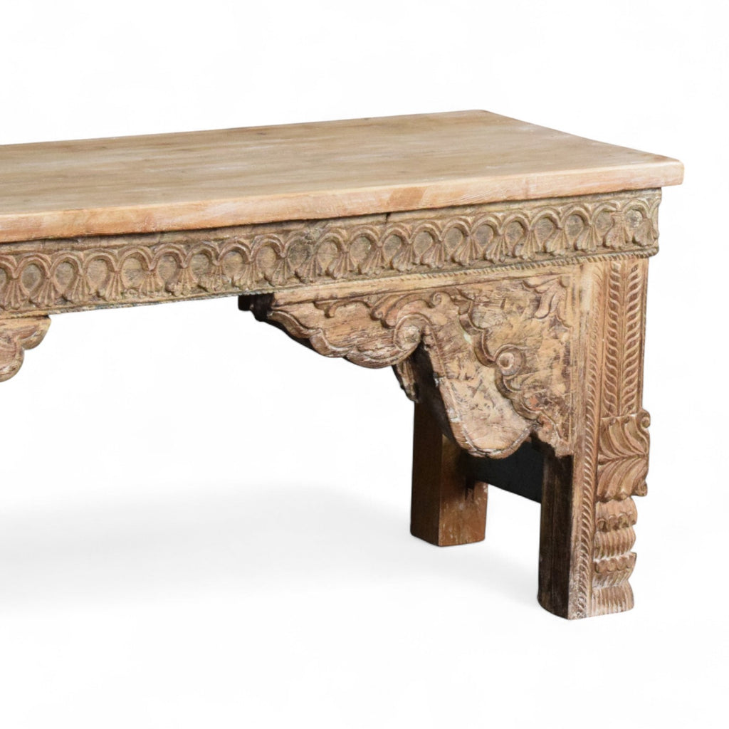 HAND CARVED BENCH
