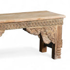 HAND CARVED BENCH