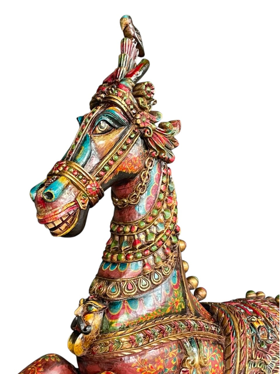 Hand-Painted Wooden Horse
