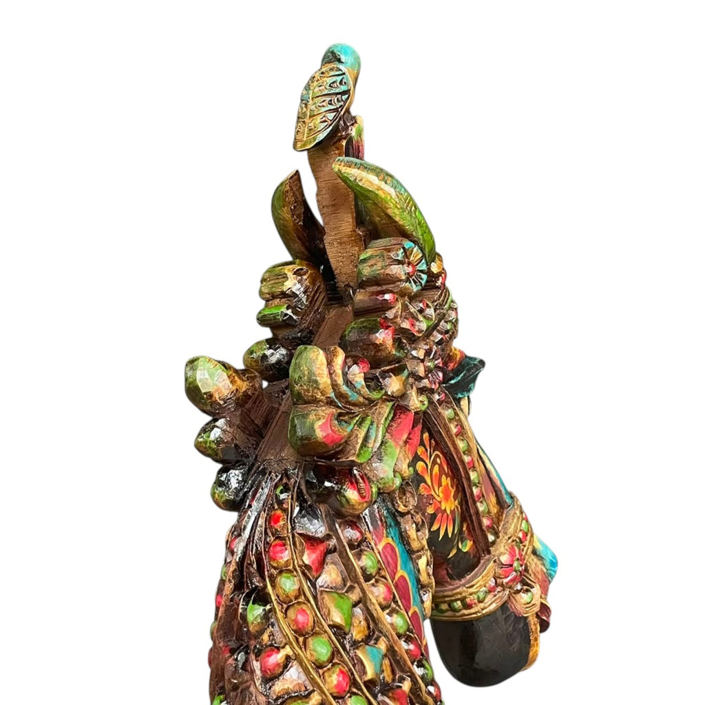 Hand-Painted Wooden Horse